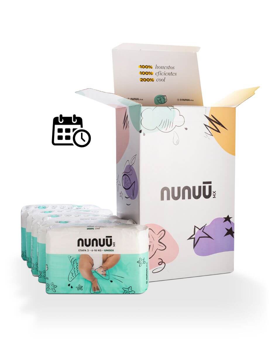 Ícono de la caja de Etapa 3 en suscripción Nunuū, representación gráfica de la de la entrega programada calendarizada.